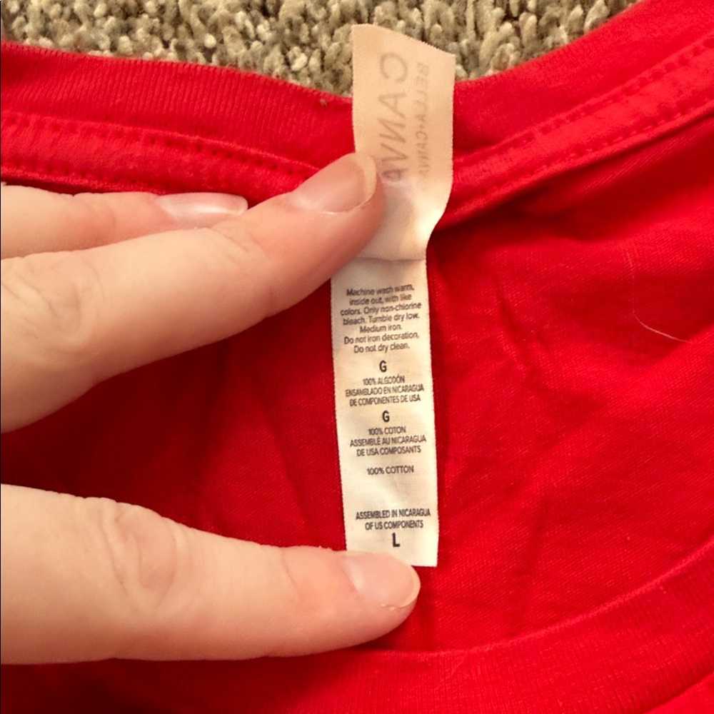 Bella Canvas Red Graphic Tee - Picture 3 of 3